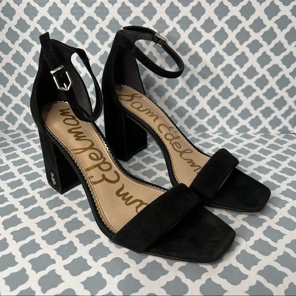 Sam Edelman Shoes - Sam Edelman Daniella Black Suede Heel Sandals, 8